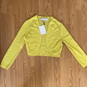 Carolina Herrera Yellow Knit Cardigan